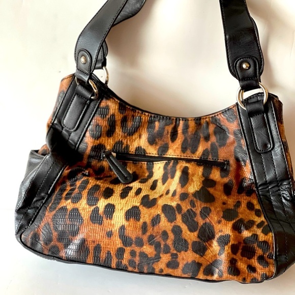 Apt. 9 Women's Leopard Animal Print Handbag Purse Shoulder Bag - Picture 4 of 7